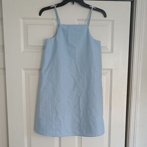 Powder Blue Square Neck Mini Dress